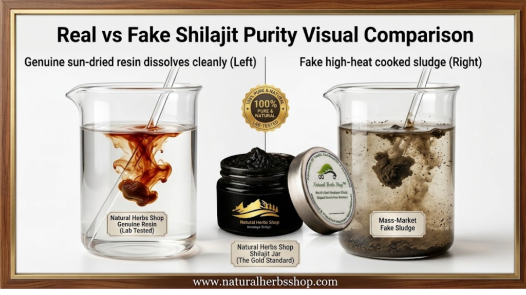 Real vs Fake Shilajit Purity Natural Herbs Shop Shilajit