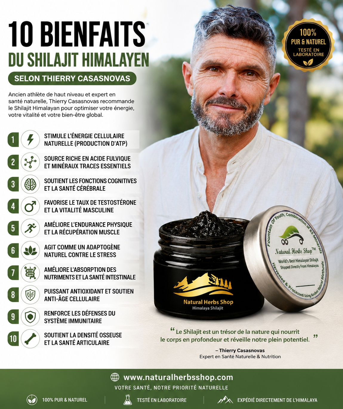 Couple en bonne santé Shilajit